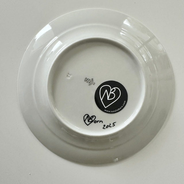 O Sole Mio- handpainted plate
