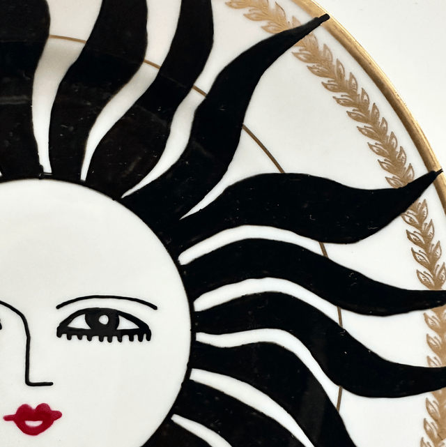 O Sole Mio- handpainted plate